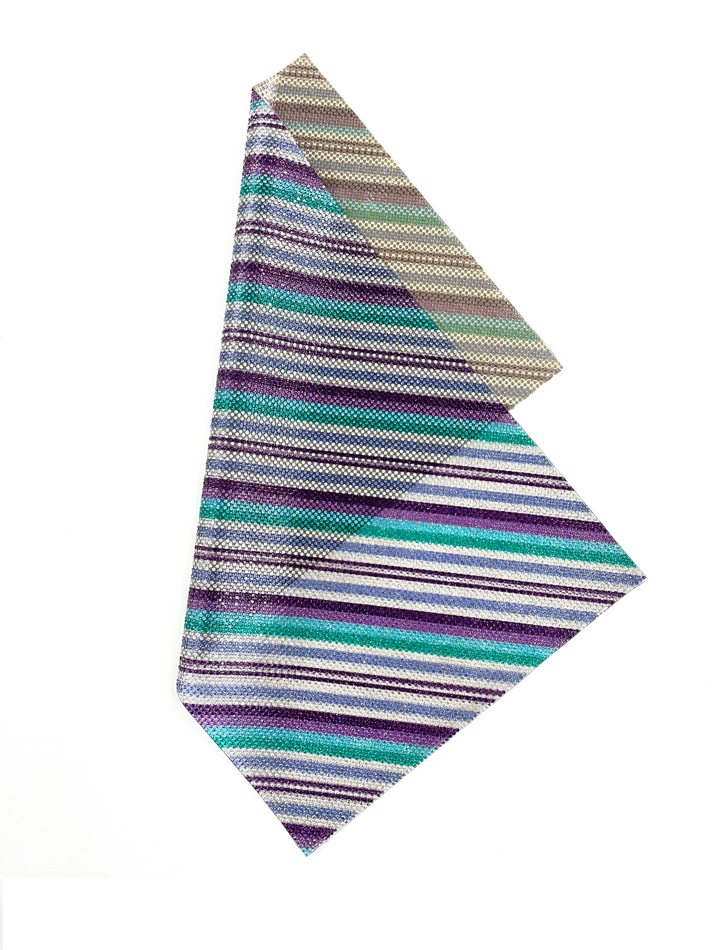 SS6 Rainbow pattern Hotfix Rhinestone Mesh