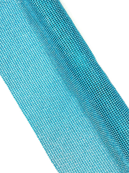Aquamarine Rhinestone Chainmail