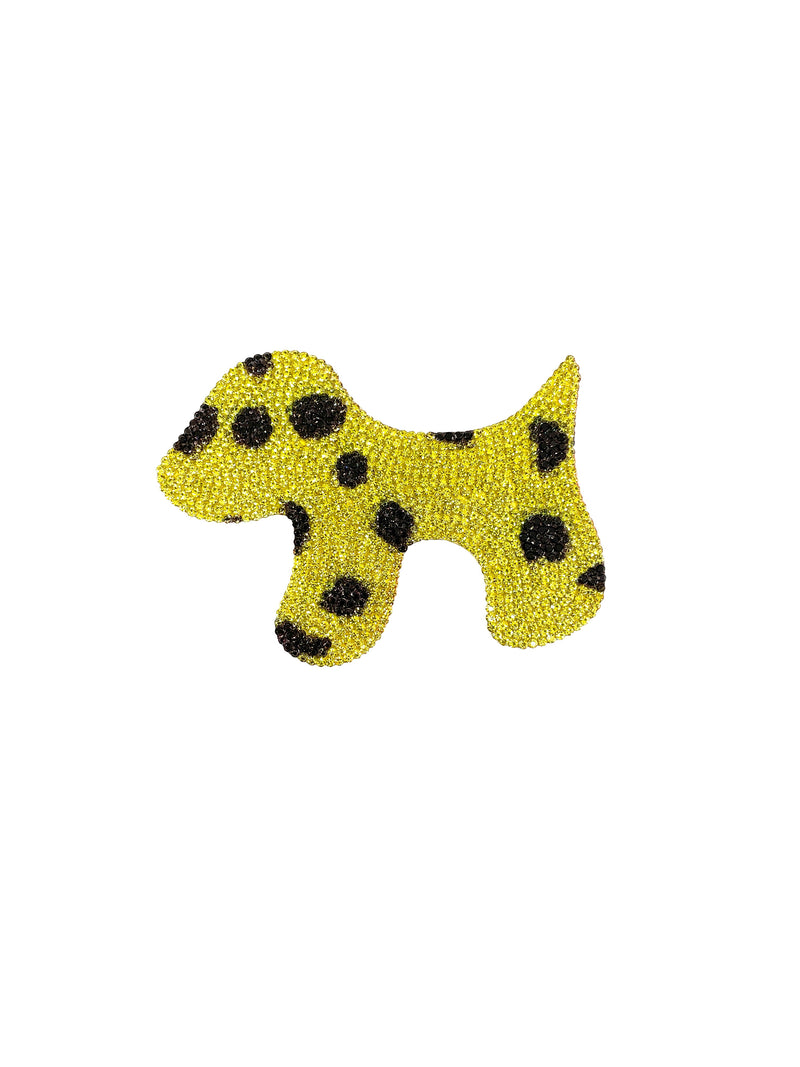 Yellow Dog iron on Patch