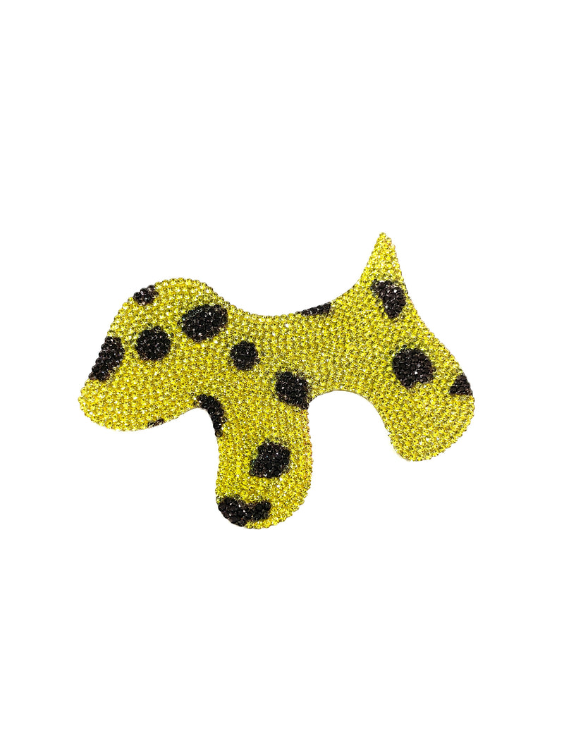 Yellow Dog iron on Patch