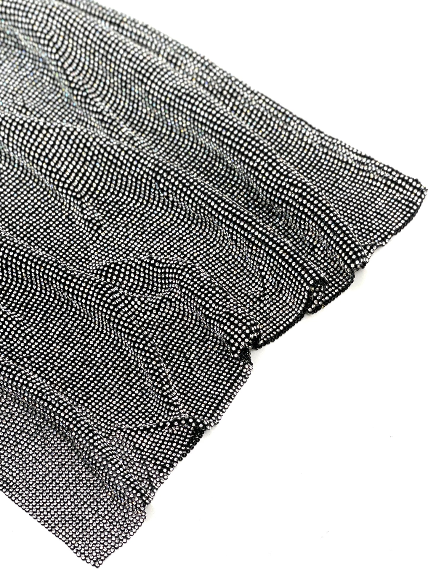 Black/Crystal Rhinestone Chainmail