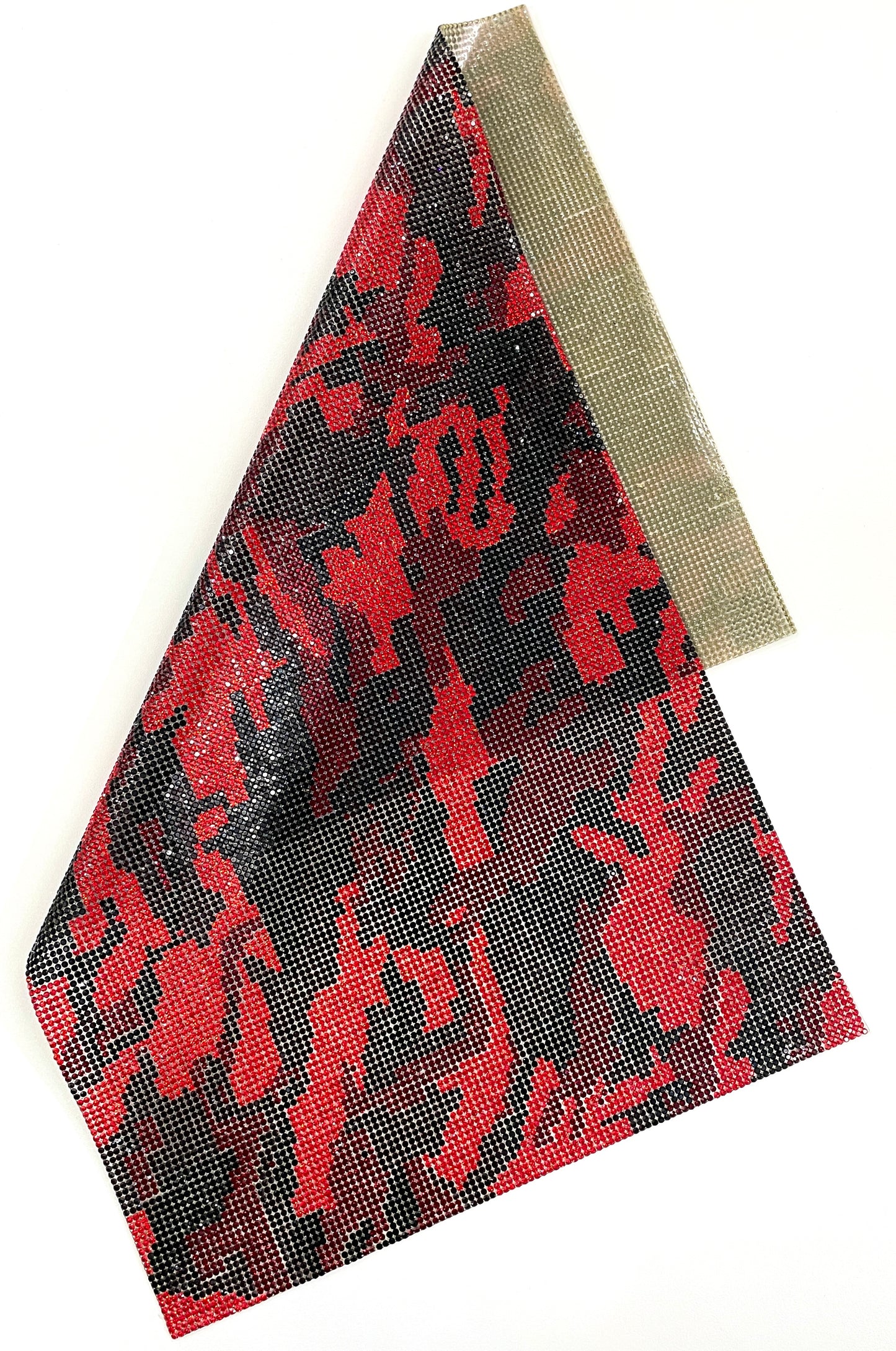 Hot-fix Camouflage Rhinestone Sheet 9 1/2 in x 15 1/2 in