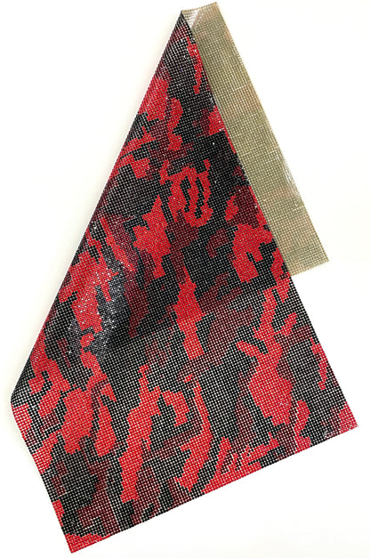 Hot-fix Camouflage Rhinestone Sheet 9 1/2 in x 15 1/2 in