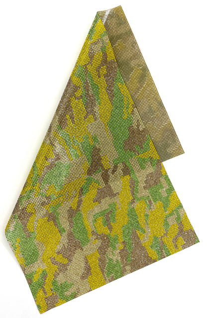 Hot-fix Camouflage Rhinestone Sheet 9 1/2 in x 15 1/2 in