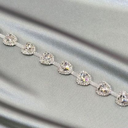 Heart rhinestone trim LA-249 by yard