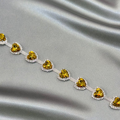 Heart rhinestone trim LA-249 by yard