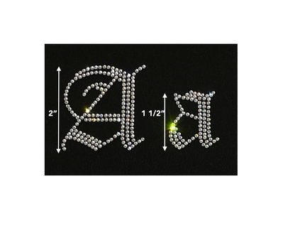 Lowercase Old English Hot-fix Letters