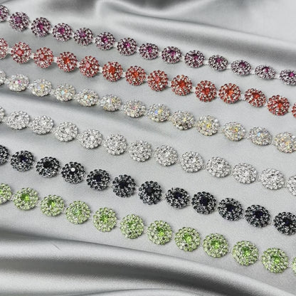 Tiny Sunflower rhinestone trim LA-317 by yard