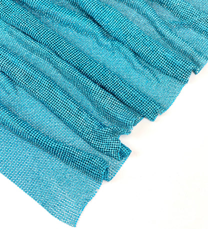 Aquamarine Rhinestone Chainmail