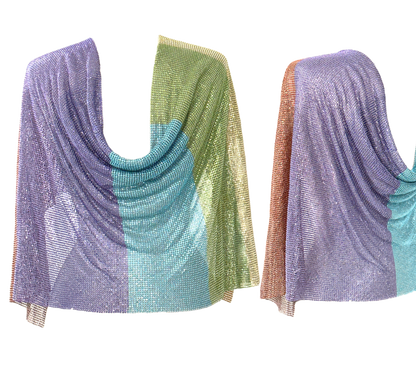 Rainbow Rhinestone Chainmail