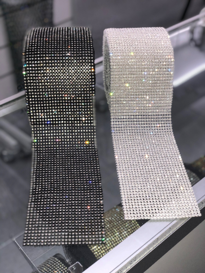 24Line Elastic Rhinestone Banding - Stretches Vertically