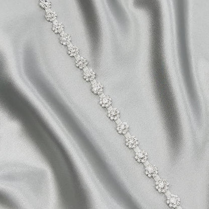 Tiny flowers Rhinestone trim LC-001 by yard