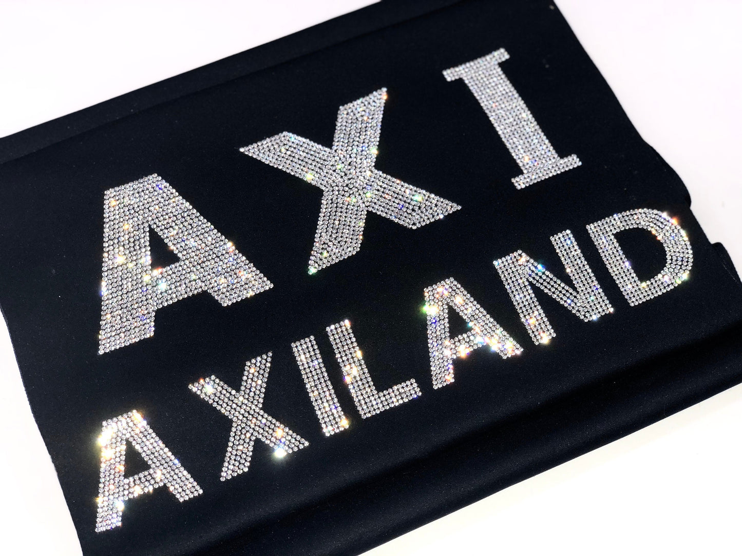 2" Exclusive Rhinestone Mesh Hot-fix Letters
