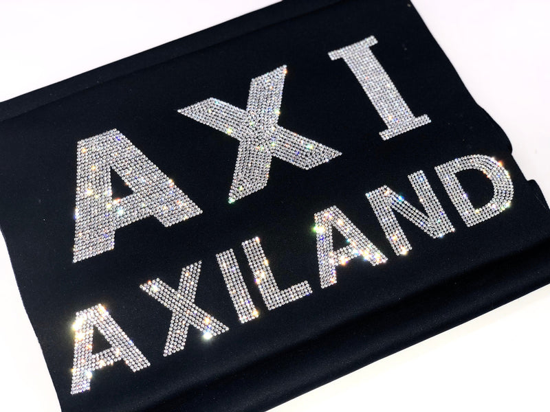 2 Exclusive Rhinestone Mesh Hot-fix Letters – Axiland Rhinestone Depot