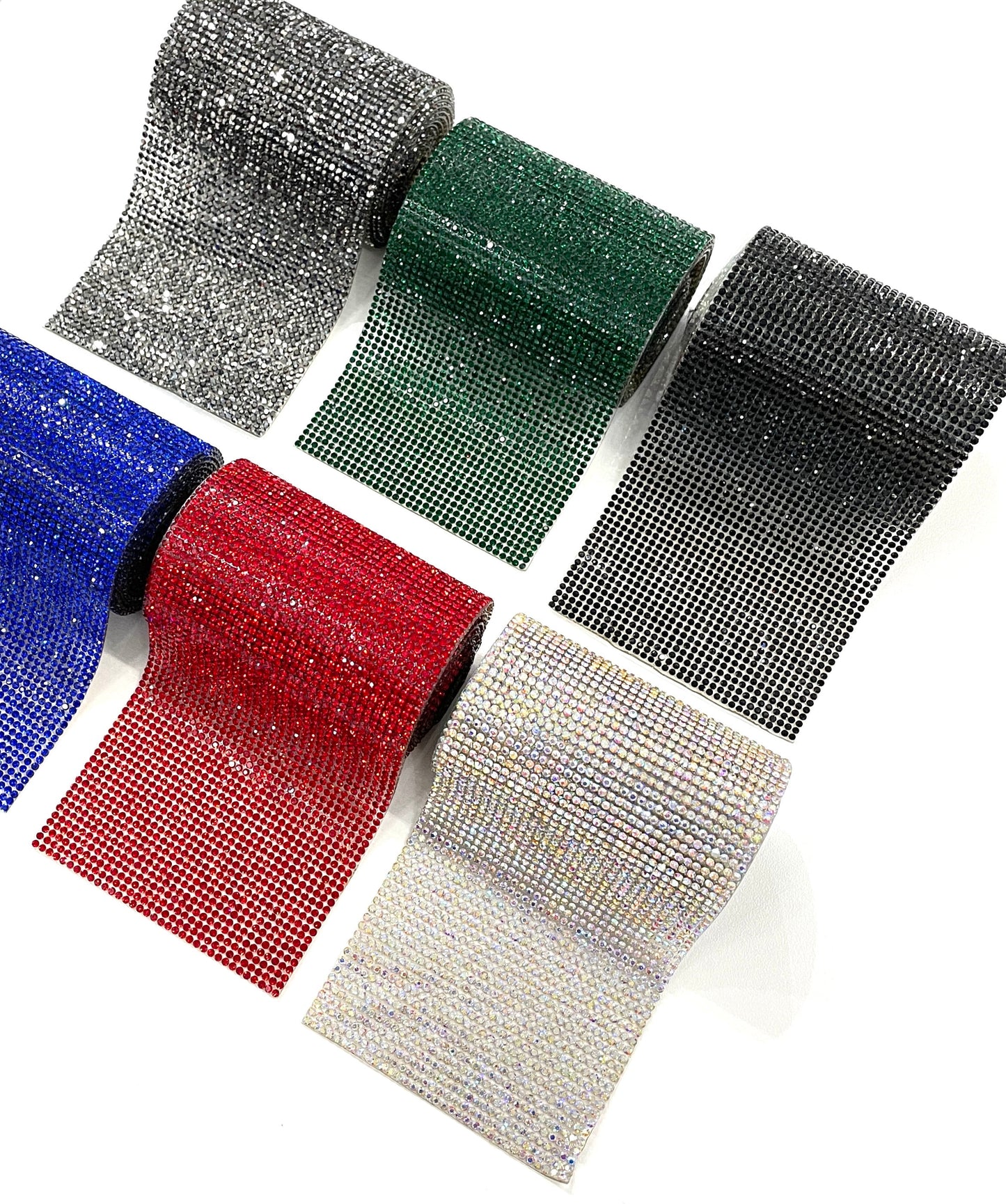 Iron on rhinestone sheets SS6 Hot-Fix Crystal Strips DIY