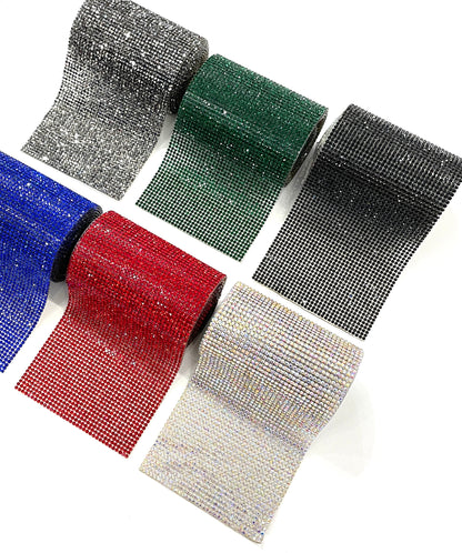 Iron on rhinestone sheets SS6 Hot-Fix Crystal Strips DIY