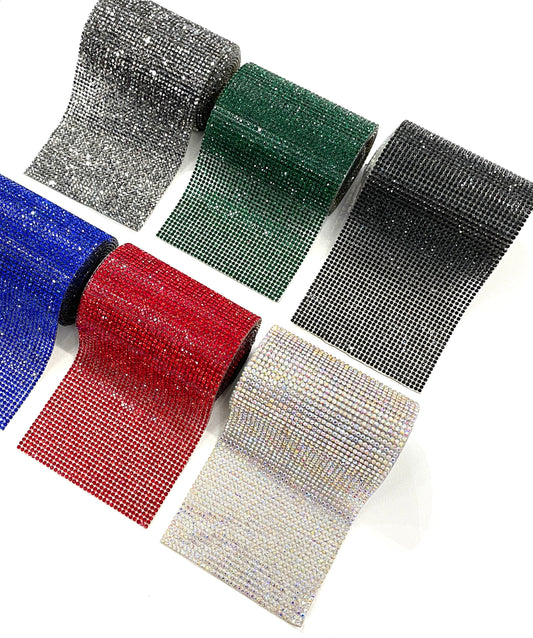 Iron on rhinestone sheets SS6 Hot-Fix Crystal Strips DIY