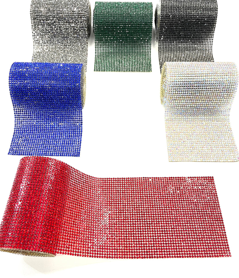 Iron on rhinestone sheets SS6 Hot-Fix Crystal Strips DIY