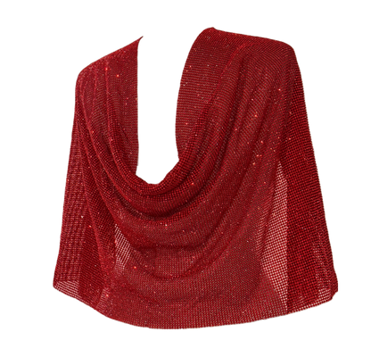 Siam Red Rhinestone Chainmail