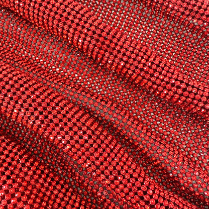 Siam Red Rhinestone Chainmail