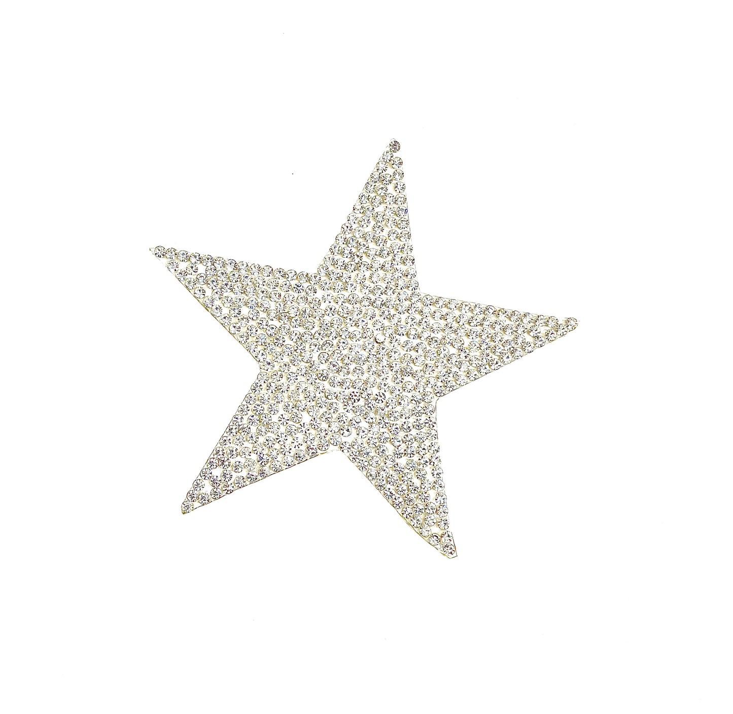 Crystal Star  iron on rhinestone Patch