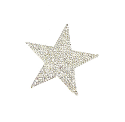 Crystal Star  iron on rhinestone Patch
